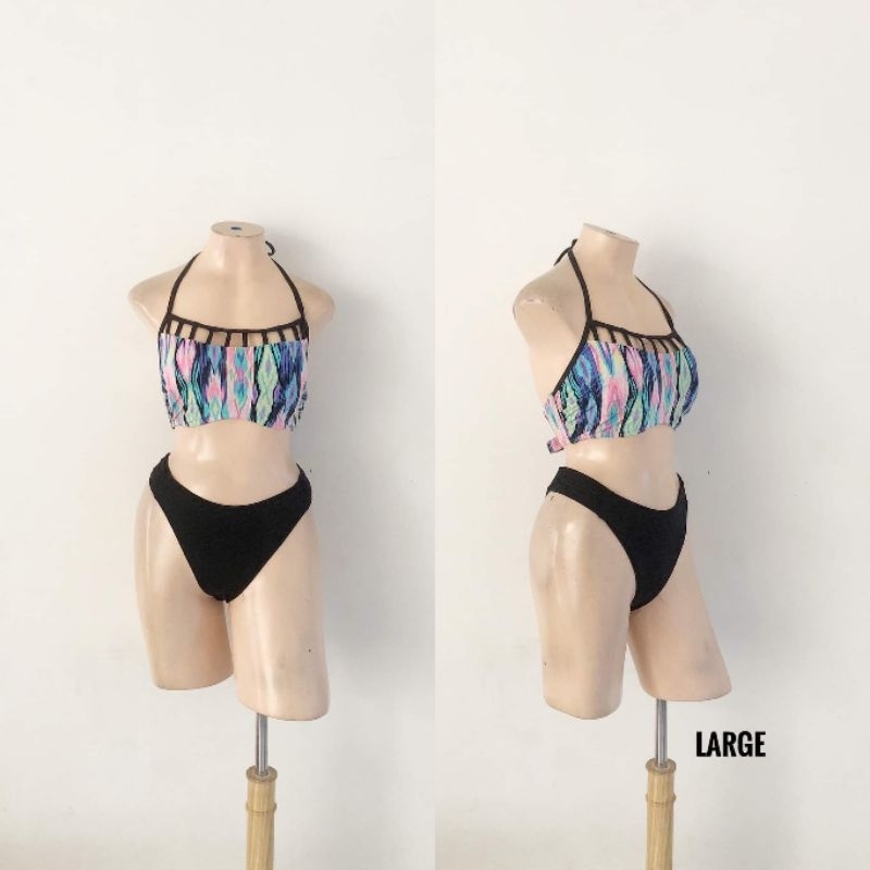 Crop Style Top 2 Piece Swimsuit Shopee Philippines