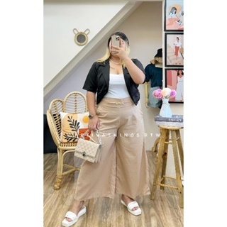 PLUS SIZE XL-3XL Claire Highwaist Square Pants Wide Leg ONHAND