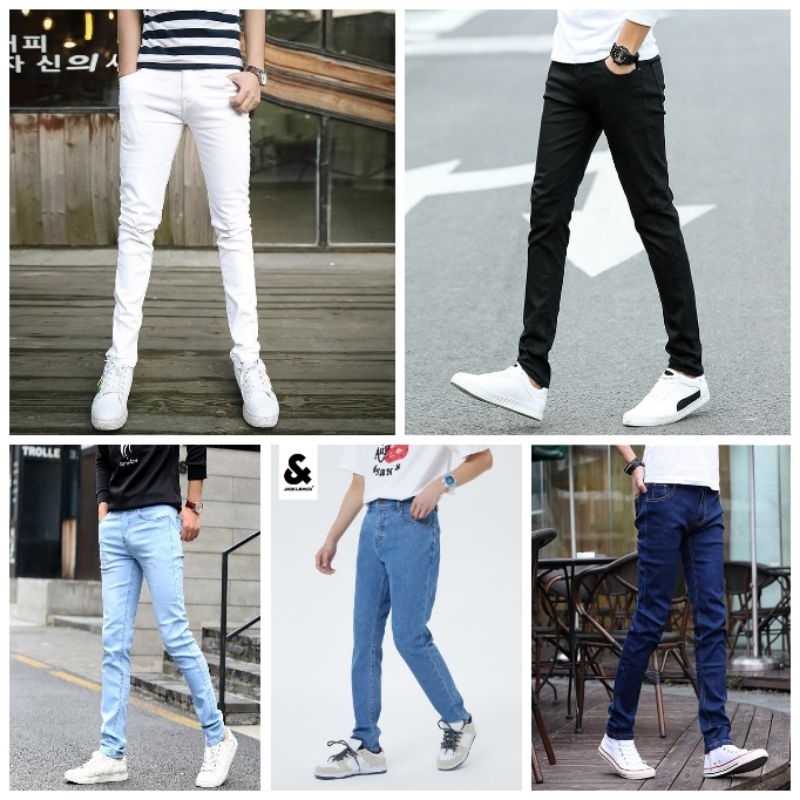 Men's Denim Semi Skinny Jeans 2838 Shopee Philippines