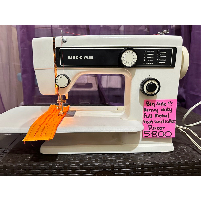 riccar heavy duty sewing machine foot controller full metal Shopee