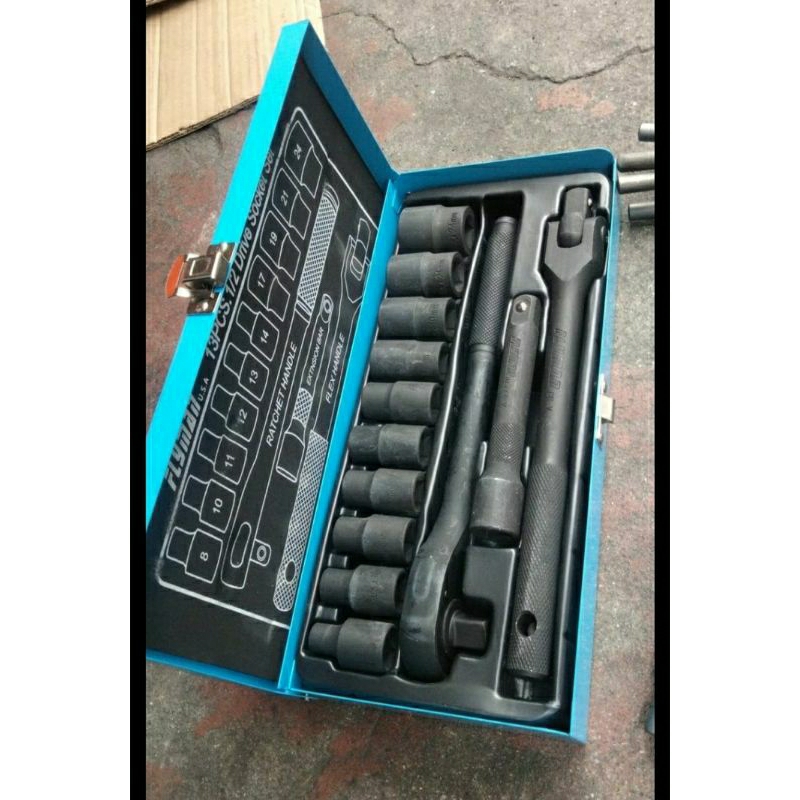 13pcs 1/2drive socket set original flyman | Shopee Philippines