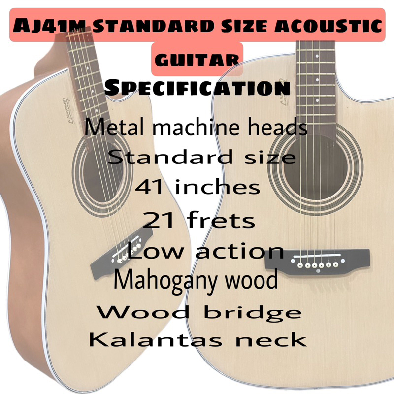 Aj40m / Aj41m acoustic / electric guitar (low action) by antonio