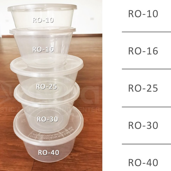 Round Microwavable Containers RO10 RO16 RO25 RO30 RO40 RO100 | Shopee ...