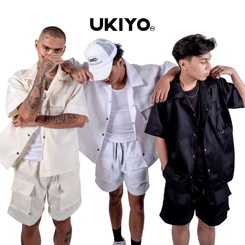 HAKU Utility Polo and Shorts Set Unisex by UKIYO (CREAM) | Shopee ...