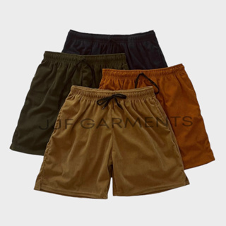 Corduroy Shorts Basic Tailored Unisex (2 Pockets) (JJF Garments)