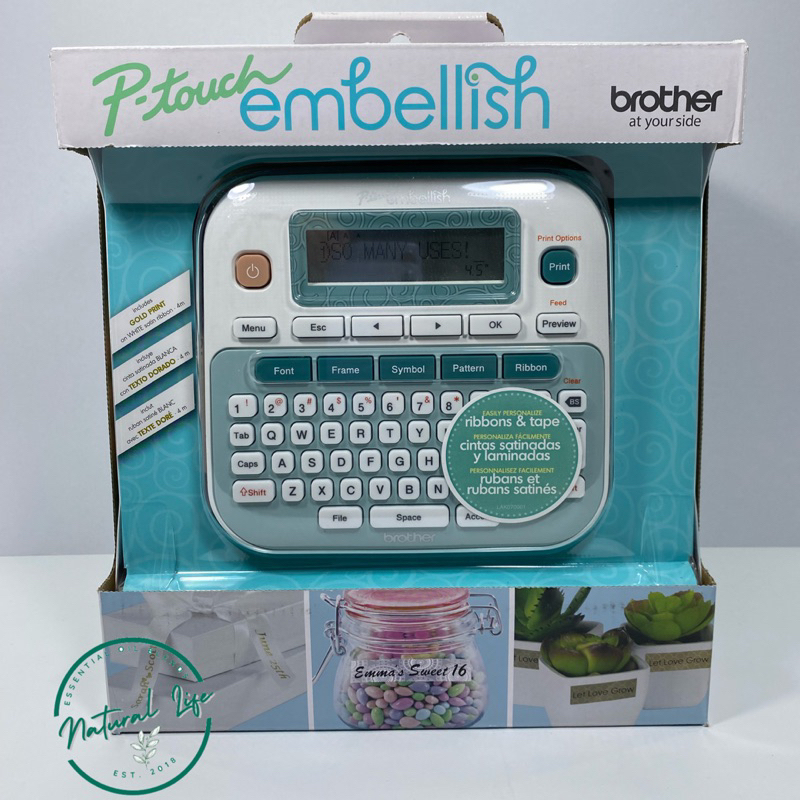 Brother PTouch Embellish Label Maker Decorative Ribbon & Tape Printer