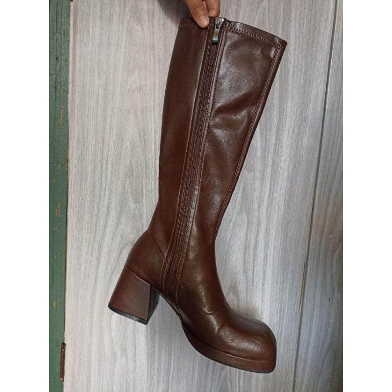 knee leather boots for men - Best Prices and Online Promos - Apr 2023 |  Shopee Philippines