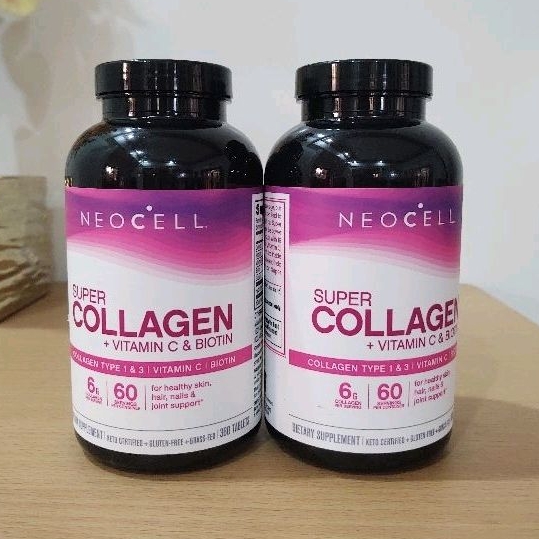 NEOCELL SUPER COLLAGEN plus Vitamin C & Biotin 360 tablets Shopee