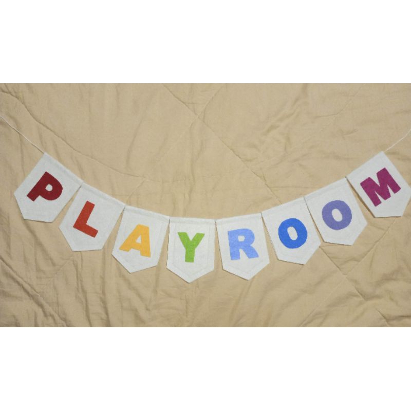 PLAYROOM BUNTING/ROOM DECOR(price is pre flag) | Shopee Philippines