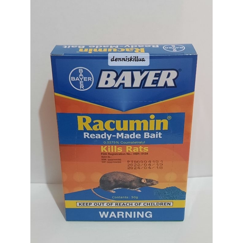 RACUMIN (BAYER) KILLS RATS 50/100 GRAMS | Shopee Philippines