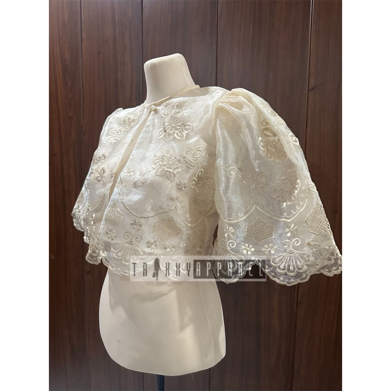 Maria Clara Puff Sleeve Bolero | Shopee Philippines