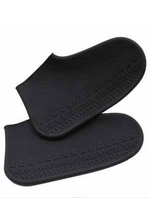 Silicone Waterproof Black Rain Boots Shoes Cover Thick Non-slip