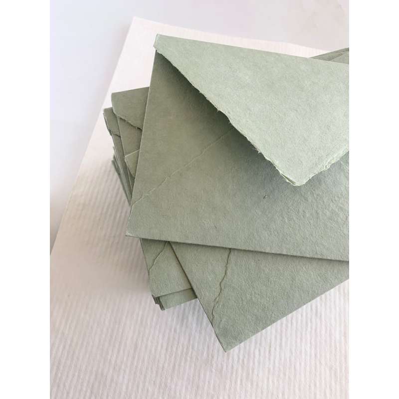 Abaca Envelope in Sage Green | Shopee Philippines