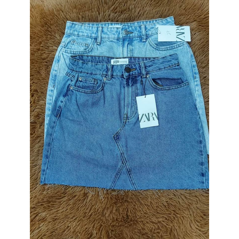 Zara Denim Skirts Ladies Shopee Philippines