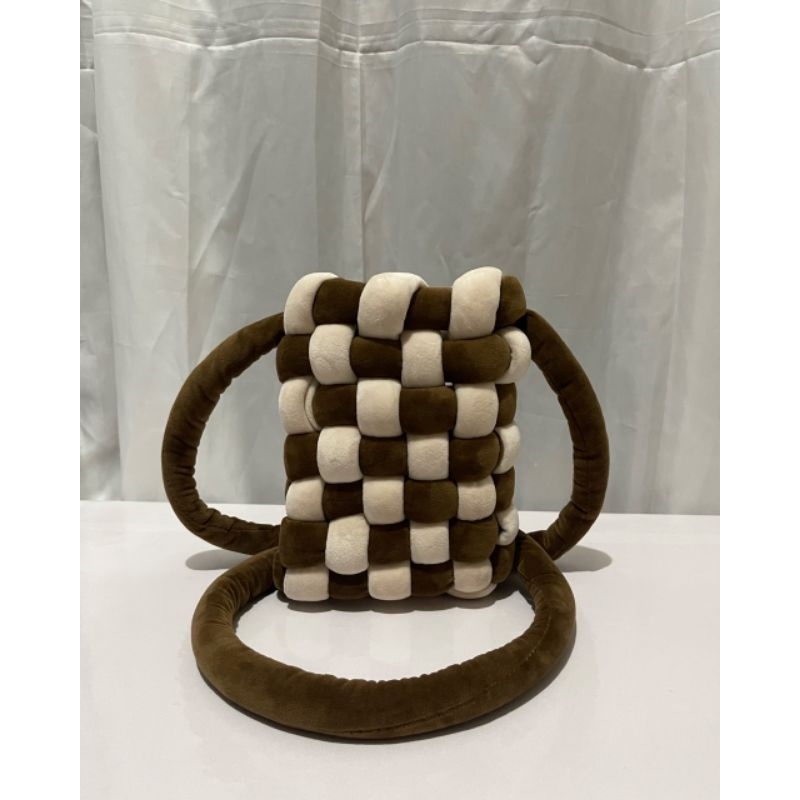 Velvet Cassette Sling Bag (Giant/Chunky Yarn Bag) Shopee Philippines