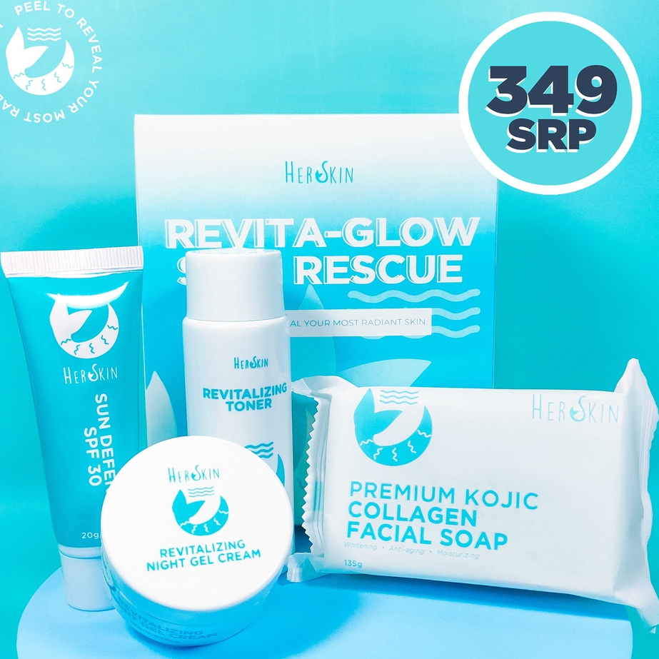 RevitaGlow Rejuvenating Set Her Skin Revita Glow Skin Rescue Set by