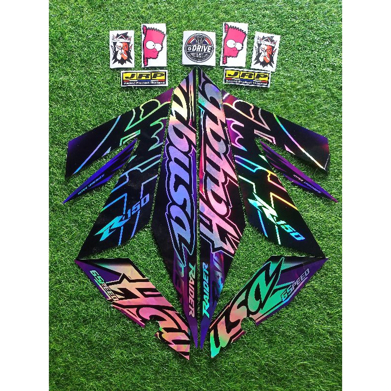 Suzuki Raider 150 Fi Stock Size Decal (Hayabusa Design) | Shopee ...