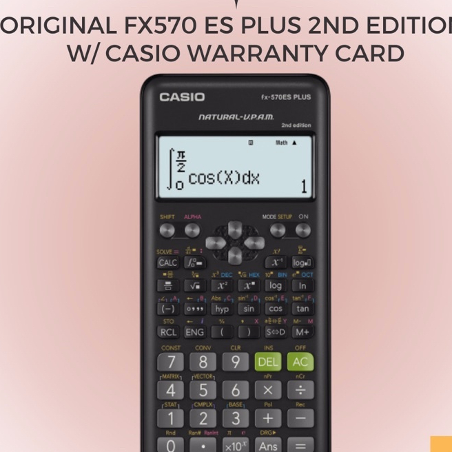 CASIO FX 570ES PLUS 2nd EDITION Scientific Calculator For the exclusive the Board of Directors Shopee Philippines
