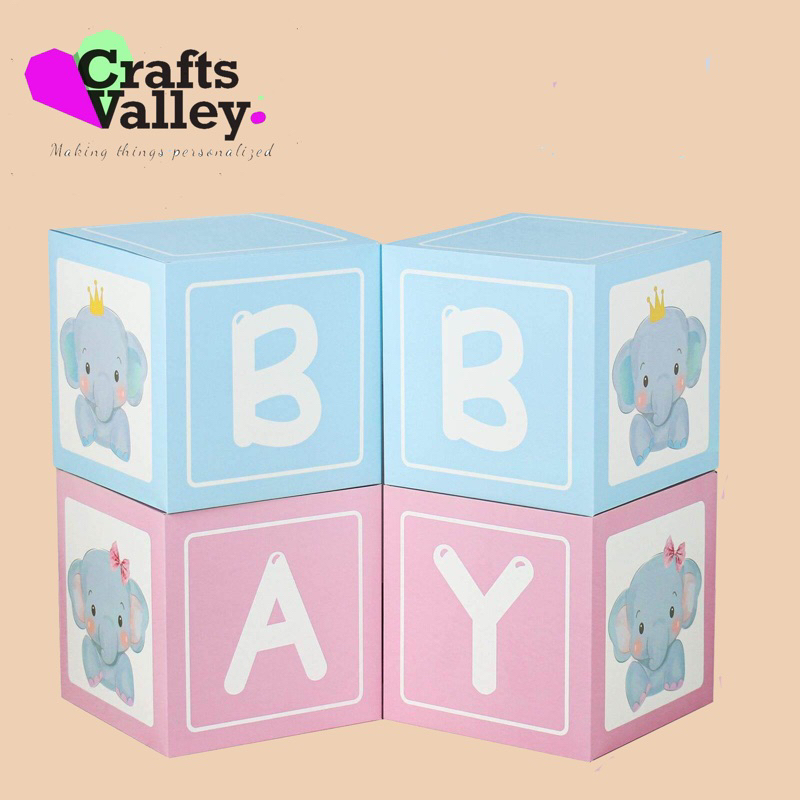 Personalized A-Z Baby Box for Gender reveal, Birthday, Christening ...