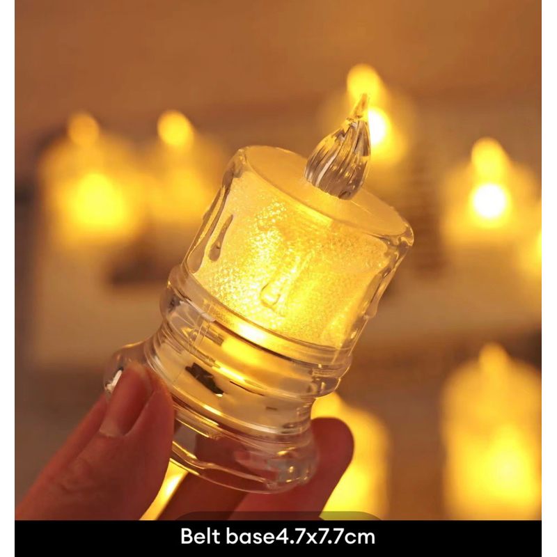 Led Battery Operated Candle Electronic Flameless Candle Altar Light For Candle Holder Weeding