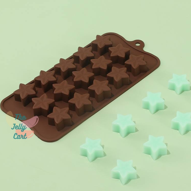 Chocolate Assorted Mini Star Shape DIY Cake Gummy Jelly Candy Star Mold ...
