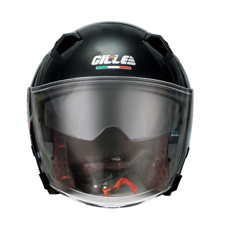 GILLE Half Face Helmet FREE WIND NOISE ELIMINATOR MIC Shopee