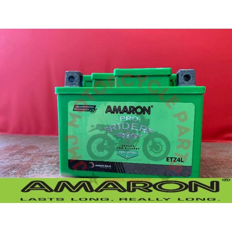 Amaron Motorcycle Battery Etz4l Ytx4l Shopee Philippines