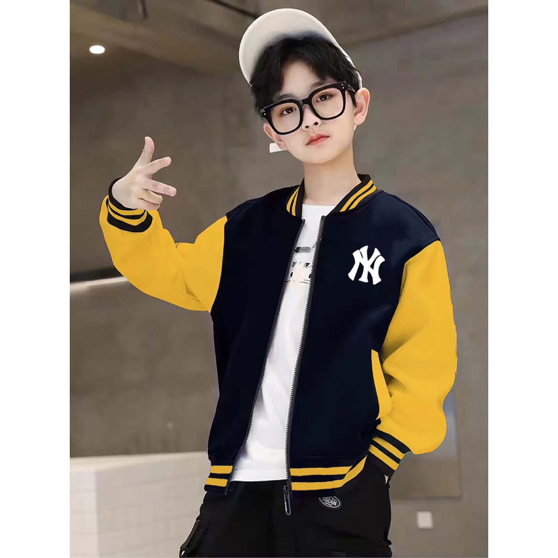 Kids' jacket boys' jacket new kids' baseball jacket boys MLB Shopee