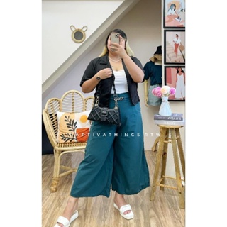 PLUS SIZE XL-3XL Claire Highwaist Square Pants Wide Leg ONHAND