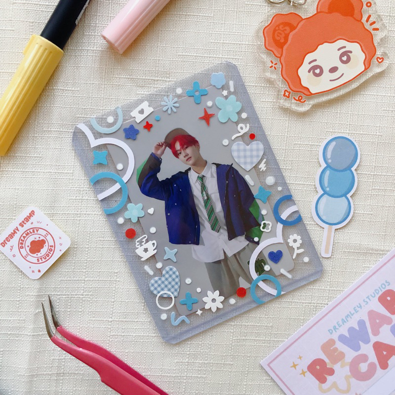 Dreamley.Studios Decorated KPOP Photocard Toploaders | Shopee Philippines