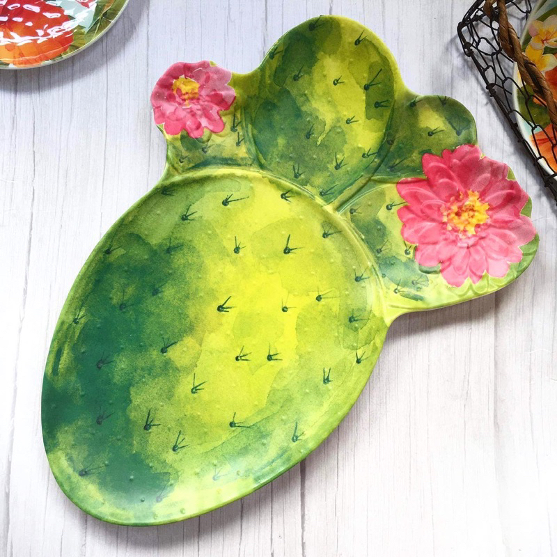 The Cute Cactus Melamine Platter (Big platter) | Shopee Philippines