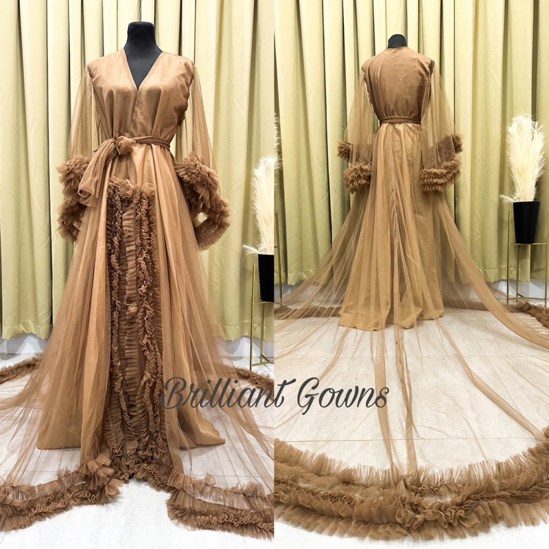 Bridal Robes (Long Train) Shopee Philippines