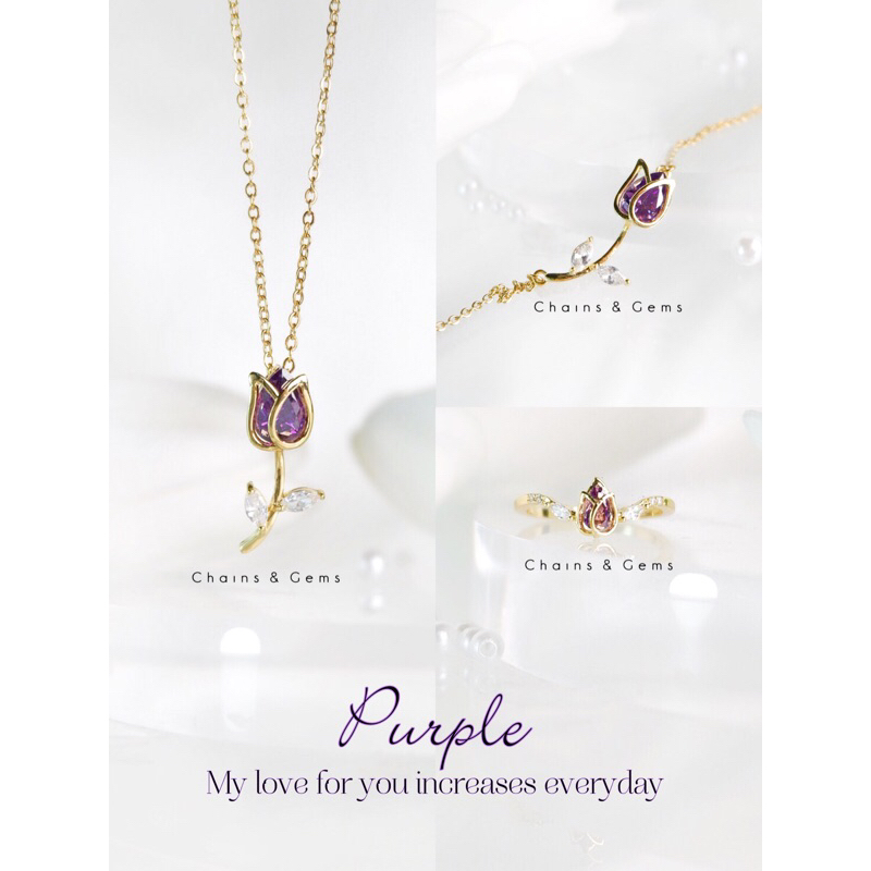 Tulip Collection Tulip Necklace Tulip Bracelet Tulip Ring NO