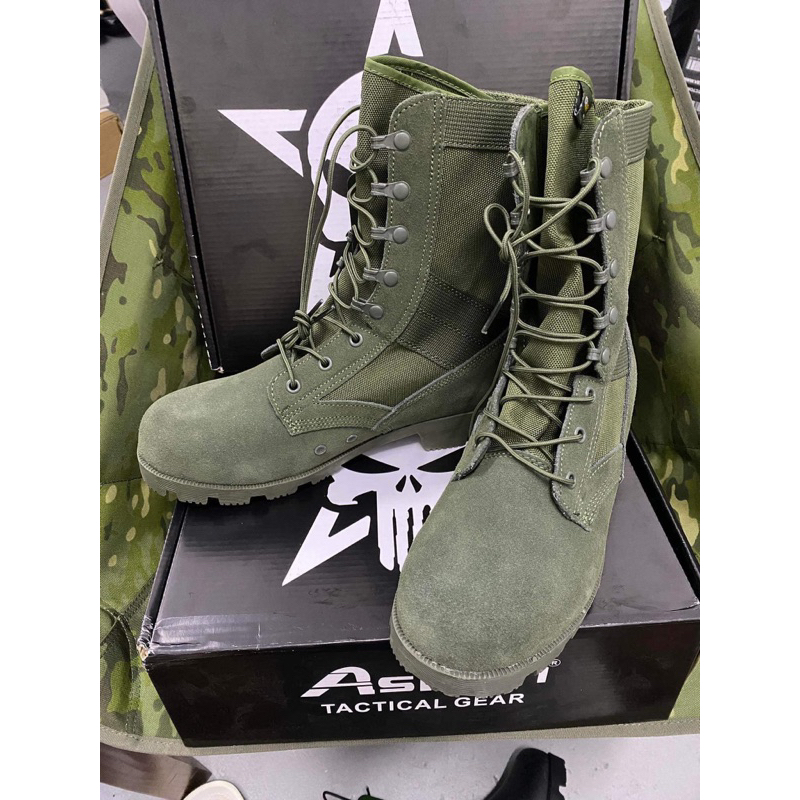 Green deals combat boots