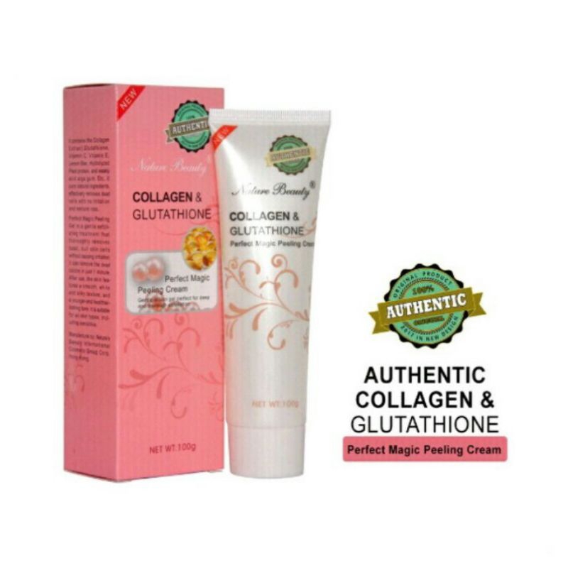 NATURE'S BEAUTY COLLAGEN AND GLUTATHIONE PERFECT MAGIC CREAM (Green Logo  Authentic