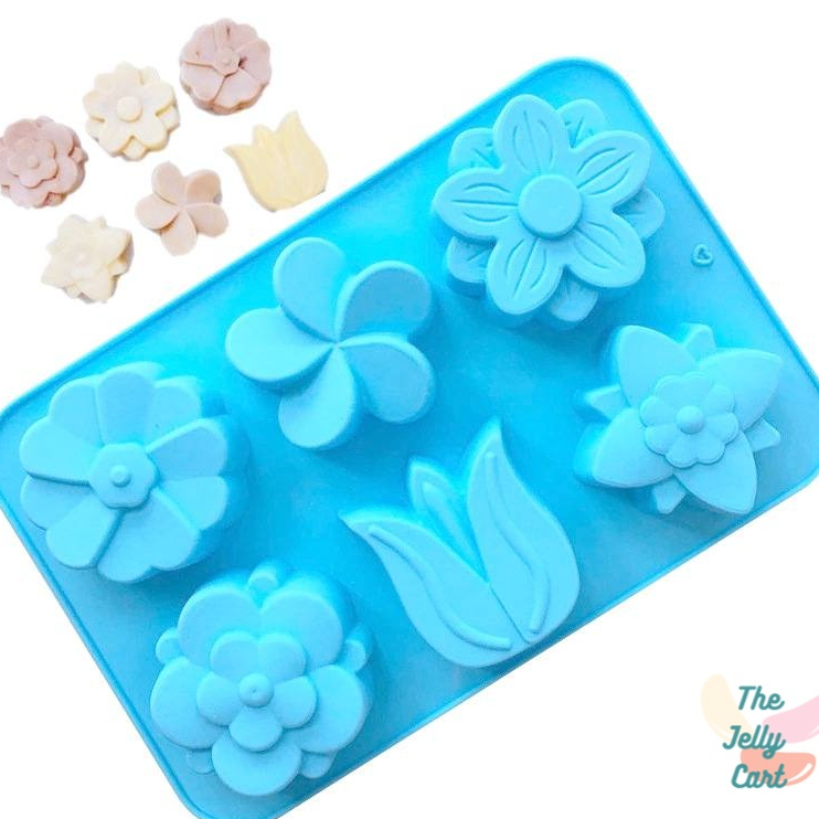 Silicone Tropical Flower Theme Cake Mold Shape Baking DIY Soap Molder ...