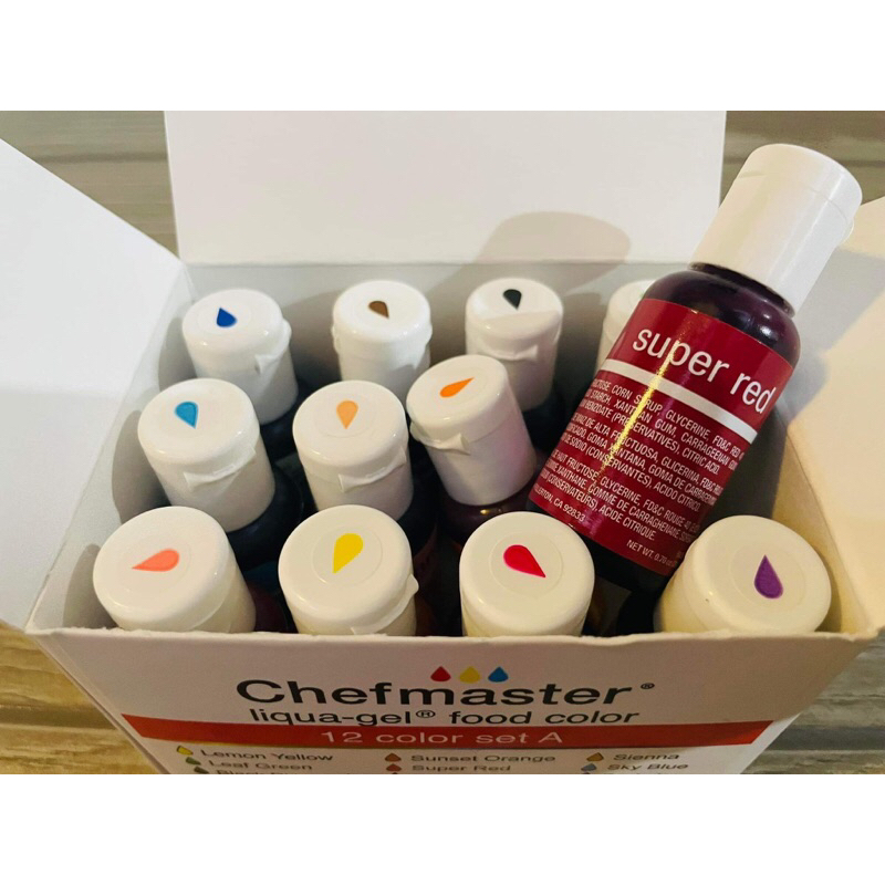 CHEFMASTER LIGUA-GEL FOOD COLOR (SET A) | Shopee Philippines