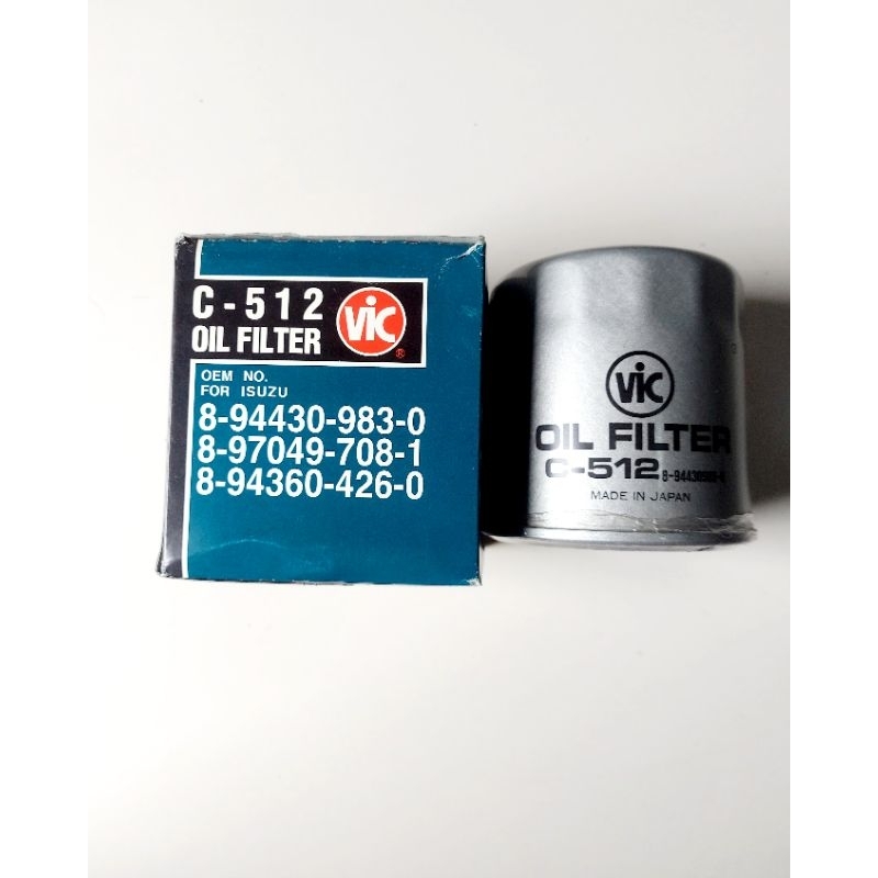 C512 VIC oil filter made in Japan for Isuzu Fuego,crosswind. Shopee