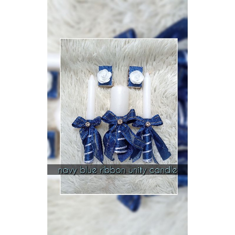 unity candle with ribbon(elegant) | Shopee Philippines