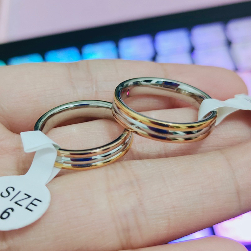 Inpasne His Hers Couples Engraved Double Ring Pendant Necklace Stainless Steel Promise Love Pendant Gifts For Anniversary Valentines Day