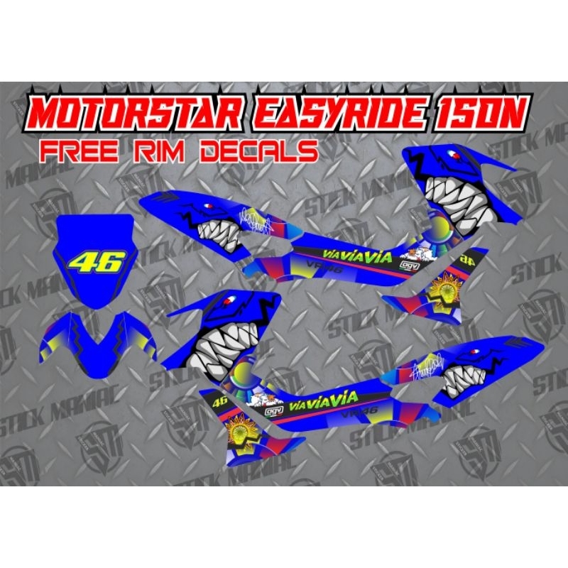 Motorstar Easyride 150n full body decals | Shopee Philippines