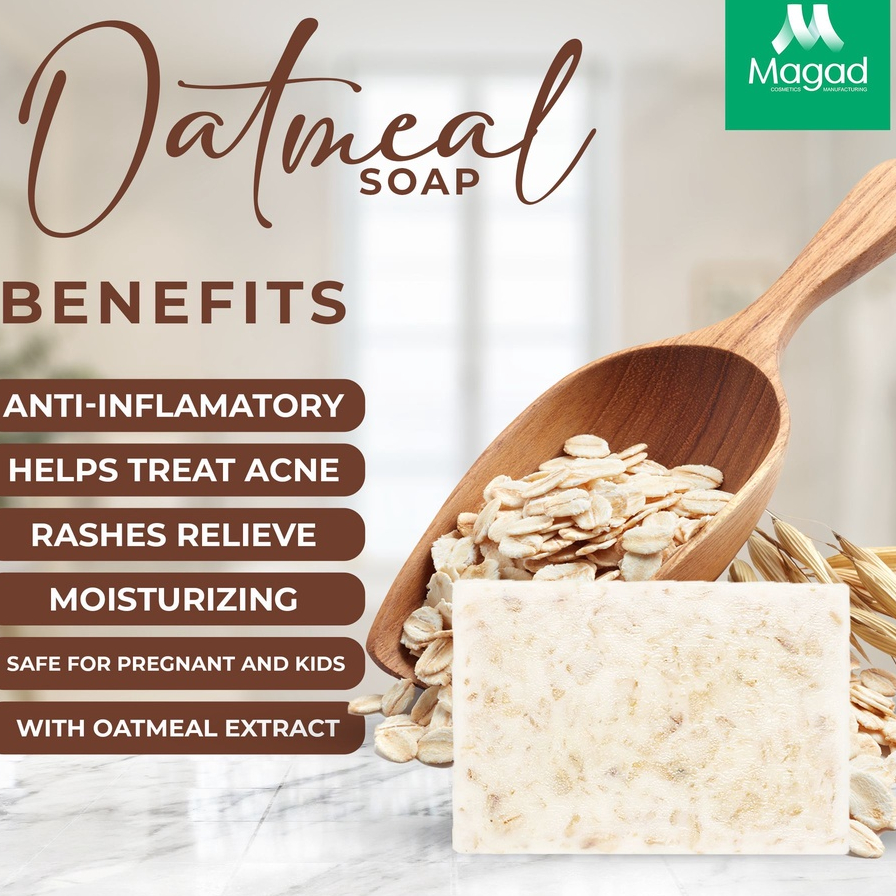 OATMEAL MOISTURIZING BAR SOAP 135G.OPEN FOR REBRANDING