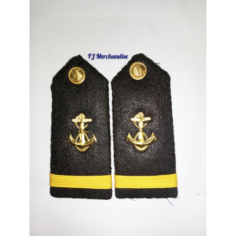 Marine/Seaman Shoulder Board Black Pair Anchor Pin | Shopee Philippines