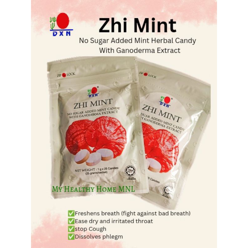 DXN ZHI MINT (NO SUGAR ADDED HERBAL MINT CANDY /LOZENGES) Shopee