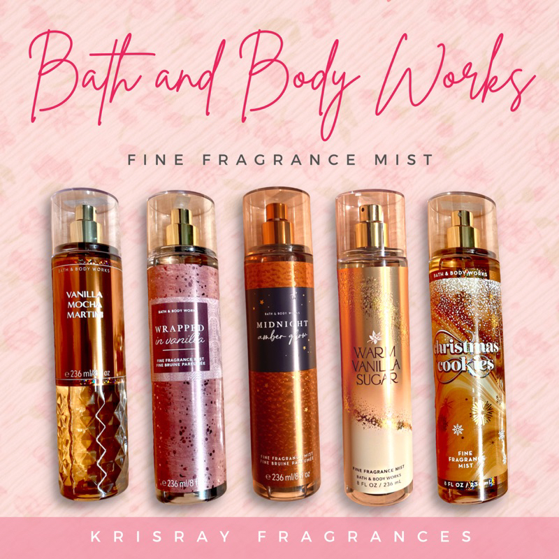 Bath and Body Works Fine Fragrance Mist Gourmand / Coffee / Vanilla Scents Shopee Philippines