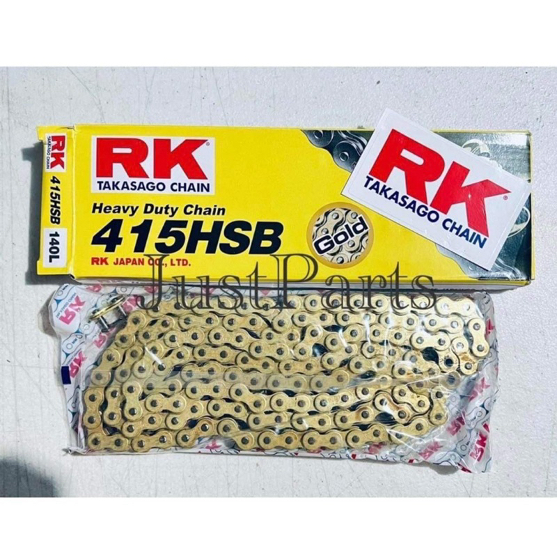 Rk Racing Chain Gold Plated 415 HSB 140Links | Shopee Philippines