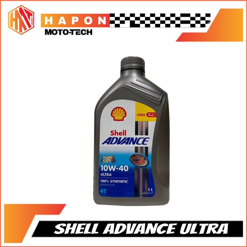 ️ Shell Advance Ultra 4T (10W-40) Fully Synthetic Motorcycle Oil 1L ...