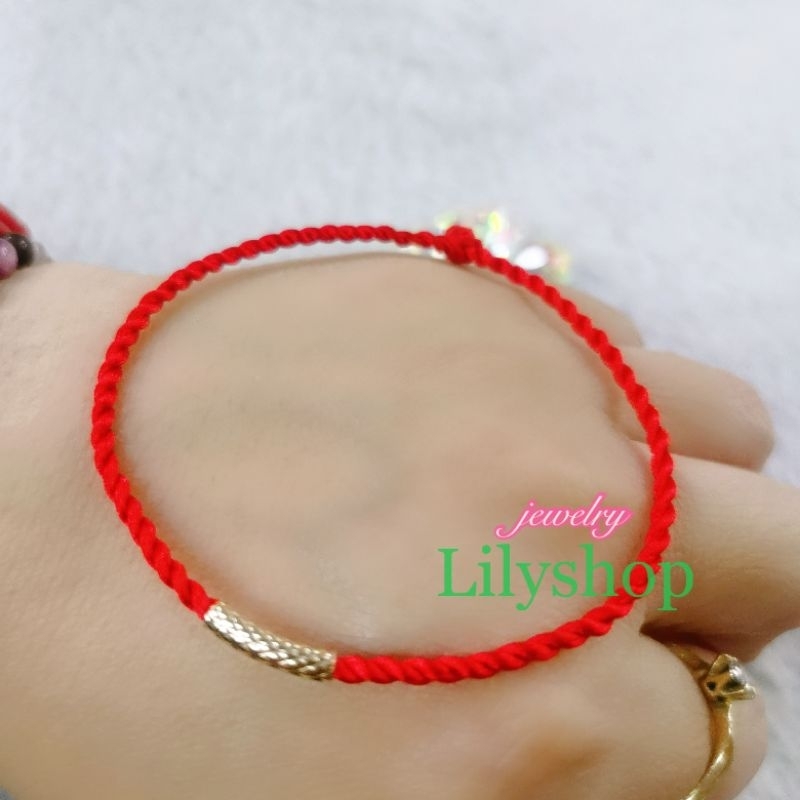 Lucky Us10k gold + #7 string bracelet jewelry | Shopee Philippines