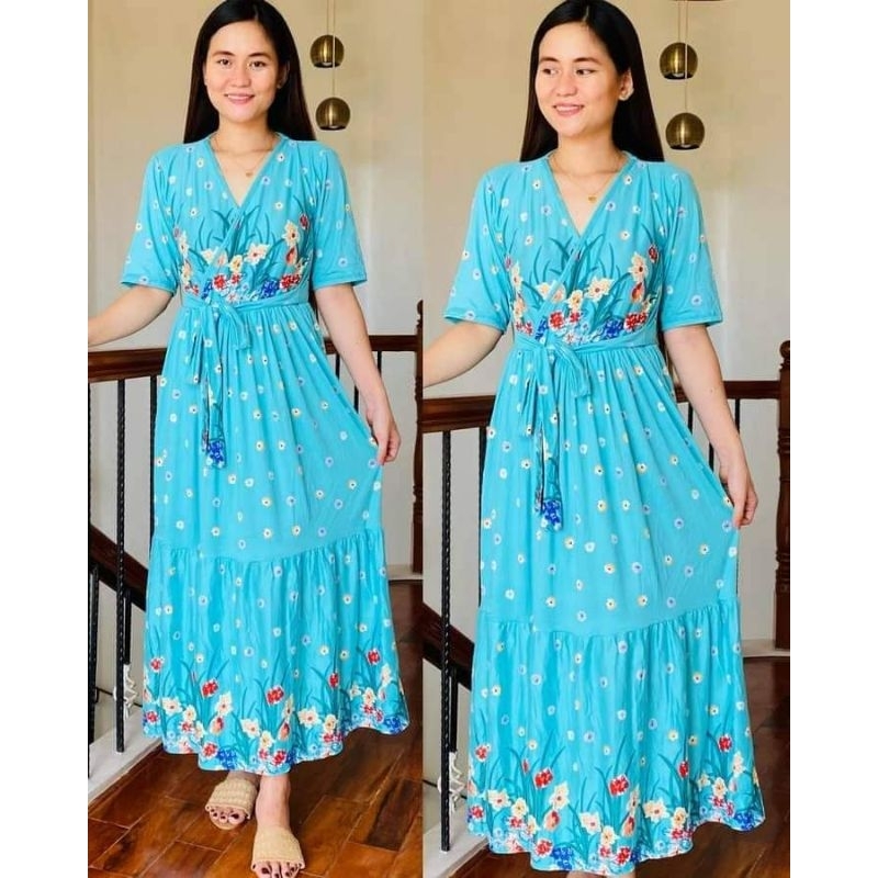 Gianna Layered Maxi Dress (Freesize Small-Large) | Shopee Philippines