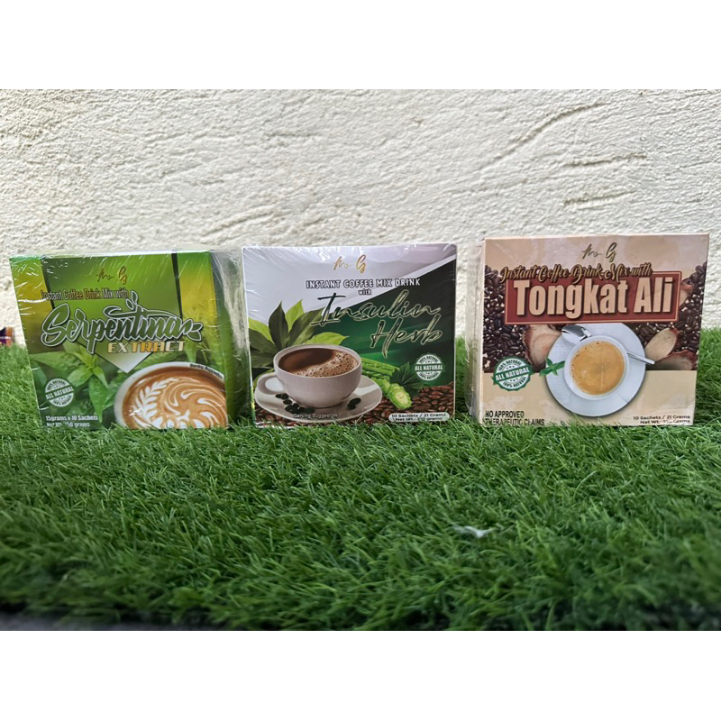 Ms G instant coffee mix drink Insulin herb,Serpentina extract,Tongkat